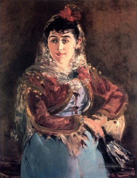  Manet Malerei - Porträt von Emilie Ambre in der Rolle der Carmen Realismus Impressionismus Edouard Manet